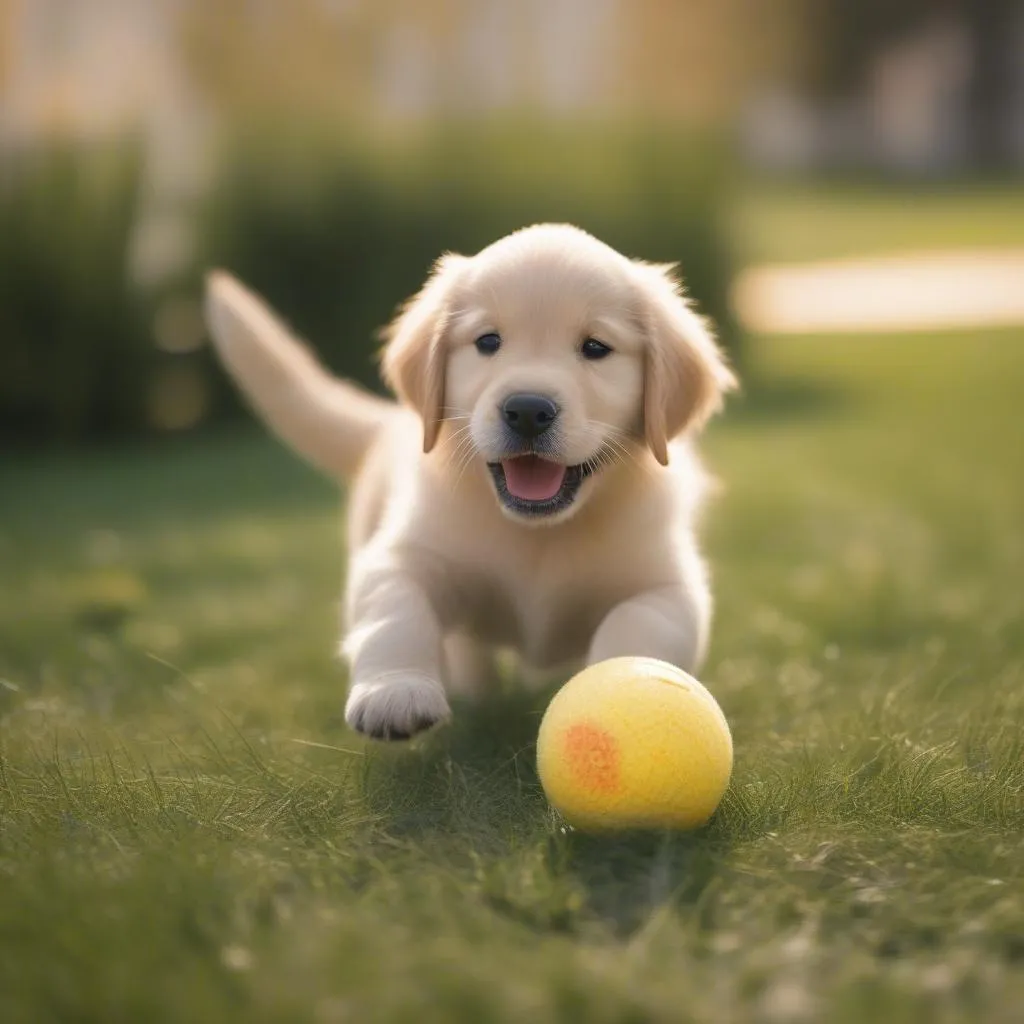 Golden Retriever con