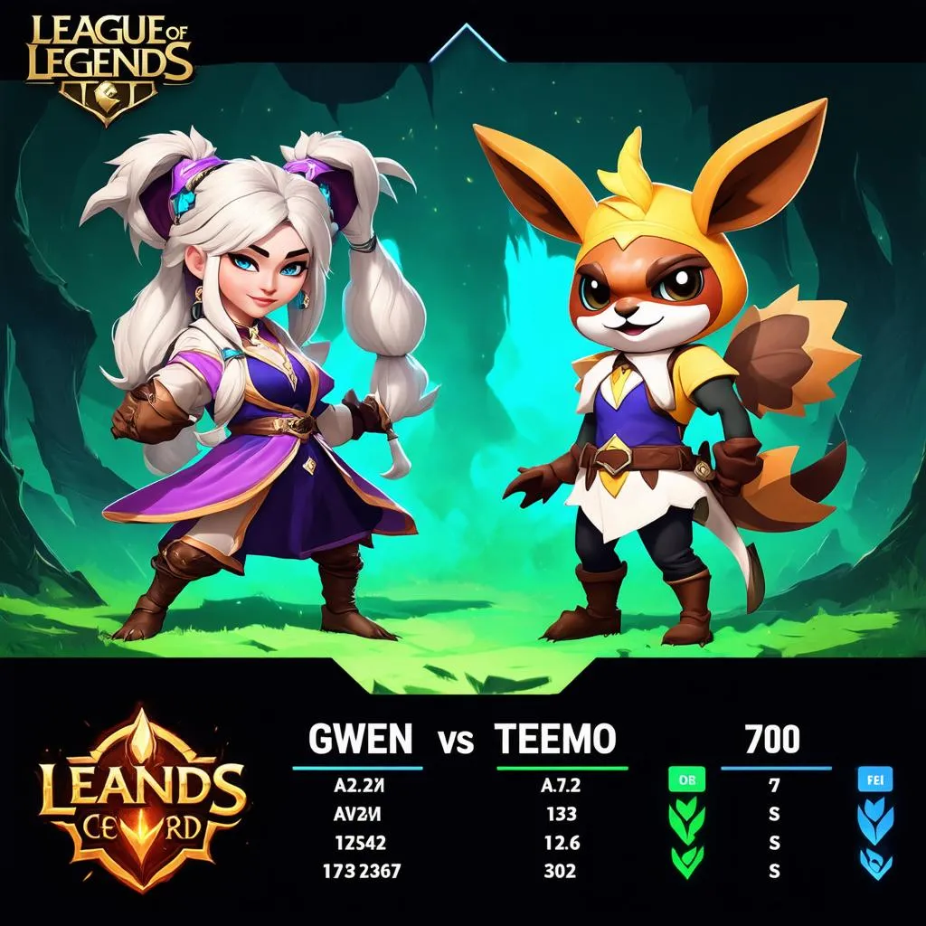 Gwen vs Teemo in League of Legends