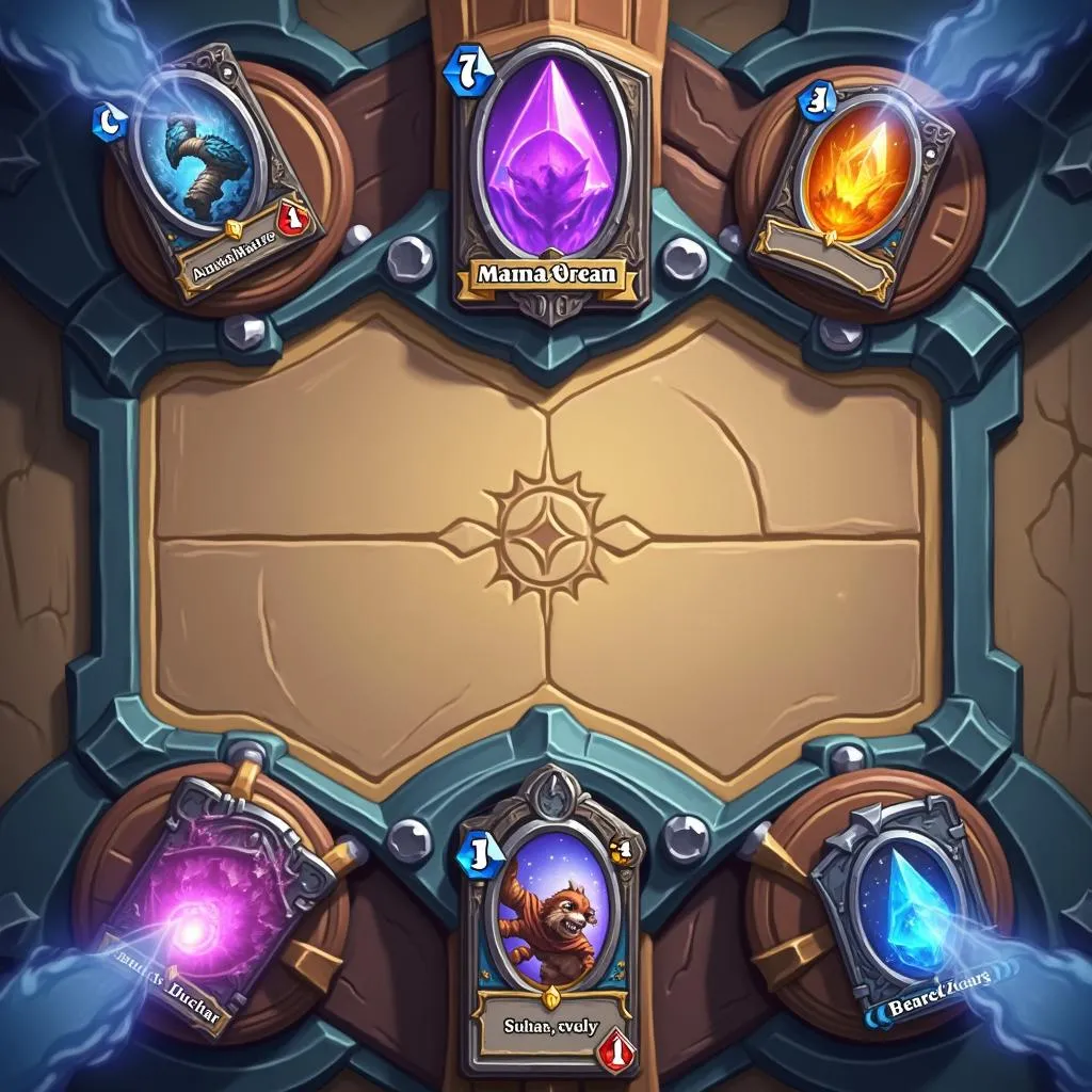 Giao diện chơi Hearthstone Arena