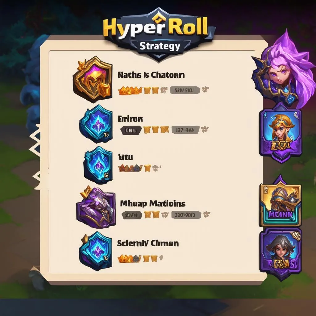 Hyper roll ranking gameplay