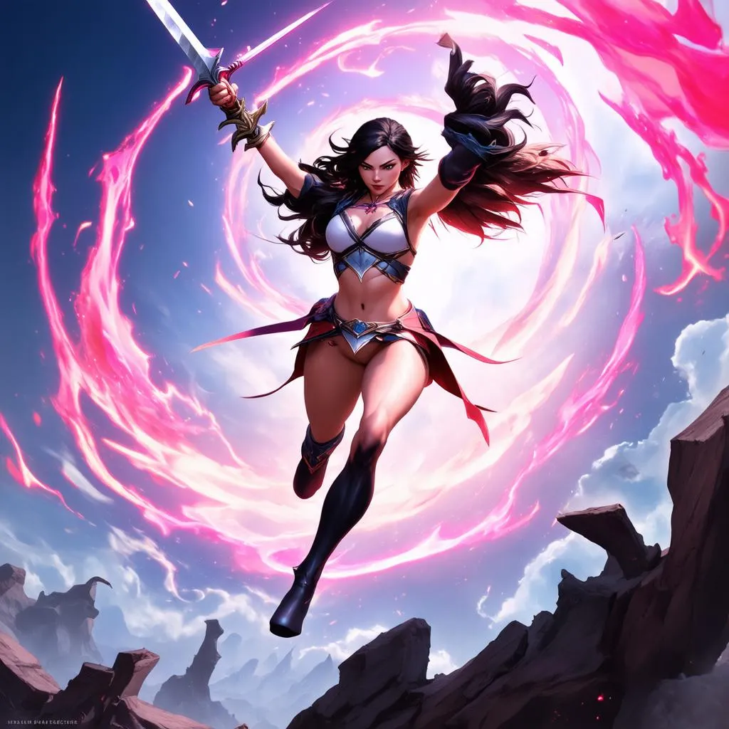 Soul Fighter Irelia in action