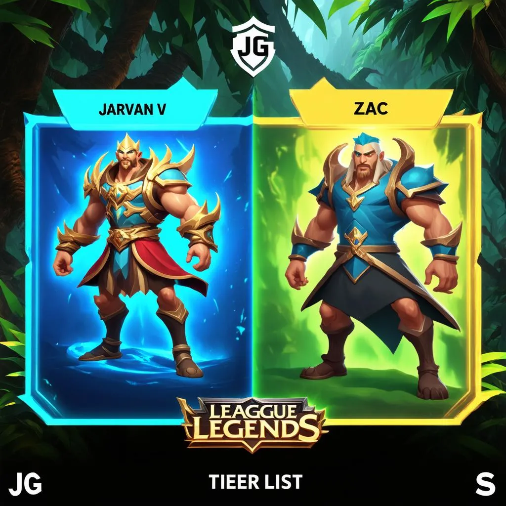 Jarvan IV và Zac - JG Tier List