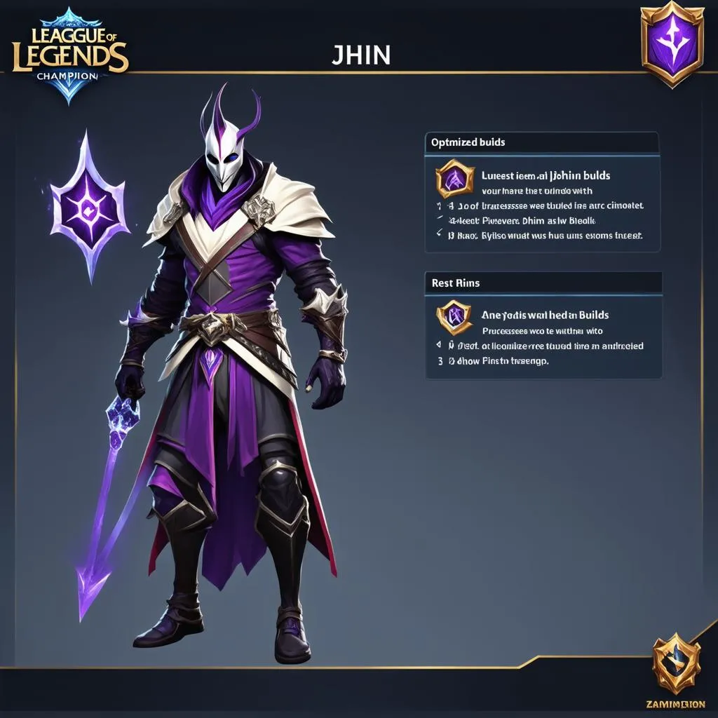 Jhin Lên Đồ Bảng Ngọc