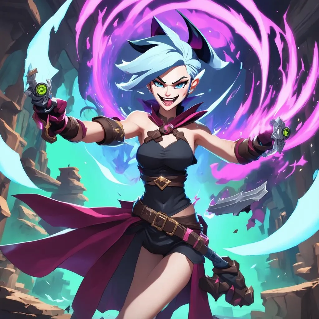 Jinx trong game: Nụ cười gian xảo