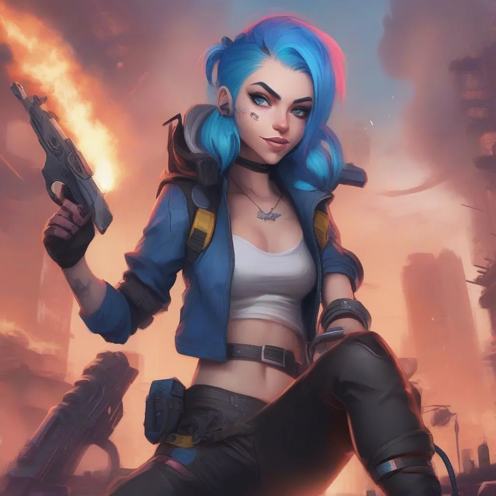 Jinx League of Legends Art