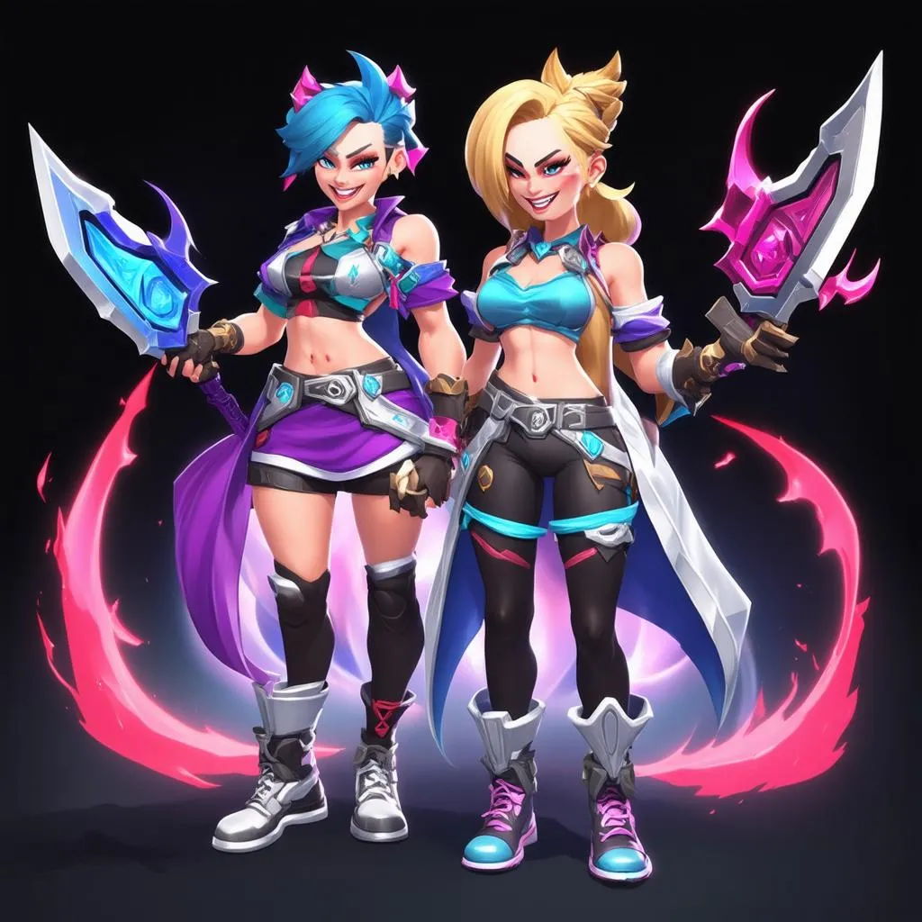 Jinx and Lux support