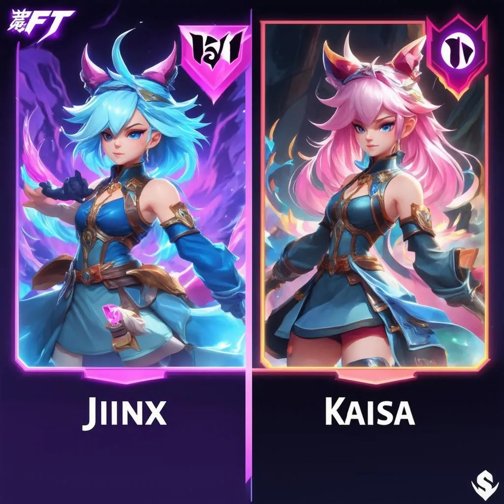 So sánh Jinx và Kaisa