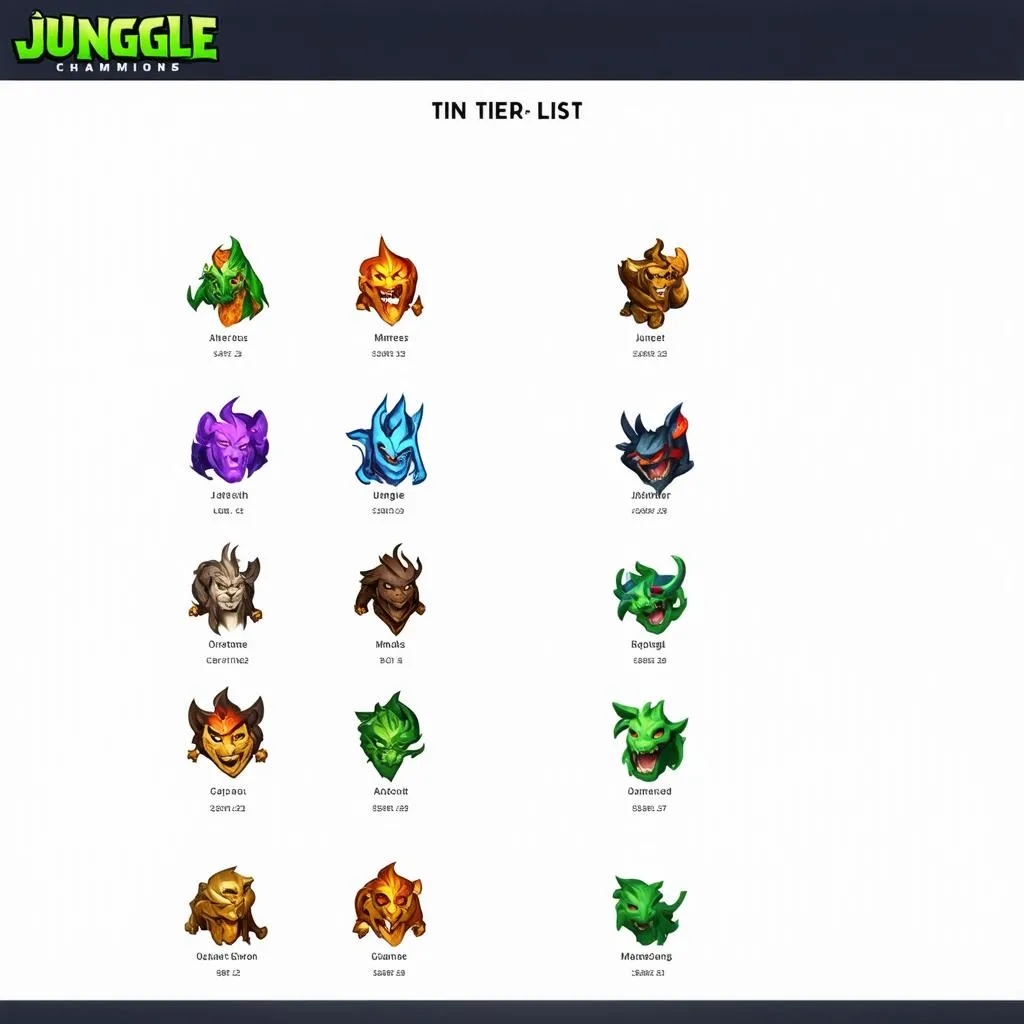 Jungle tier list