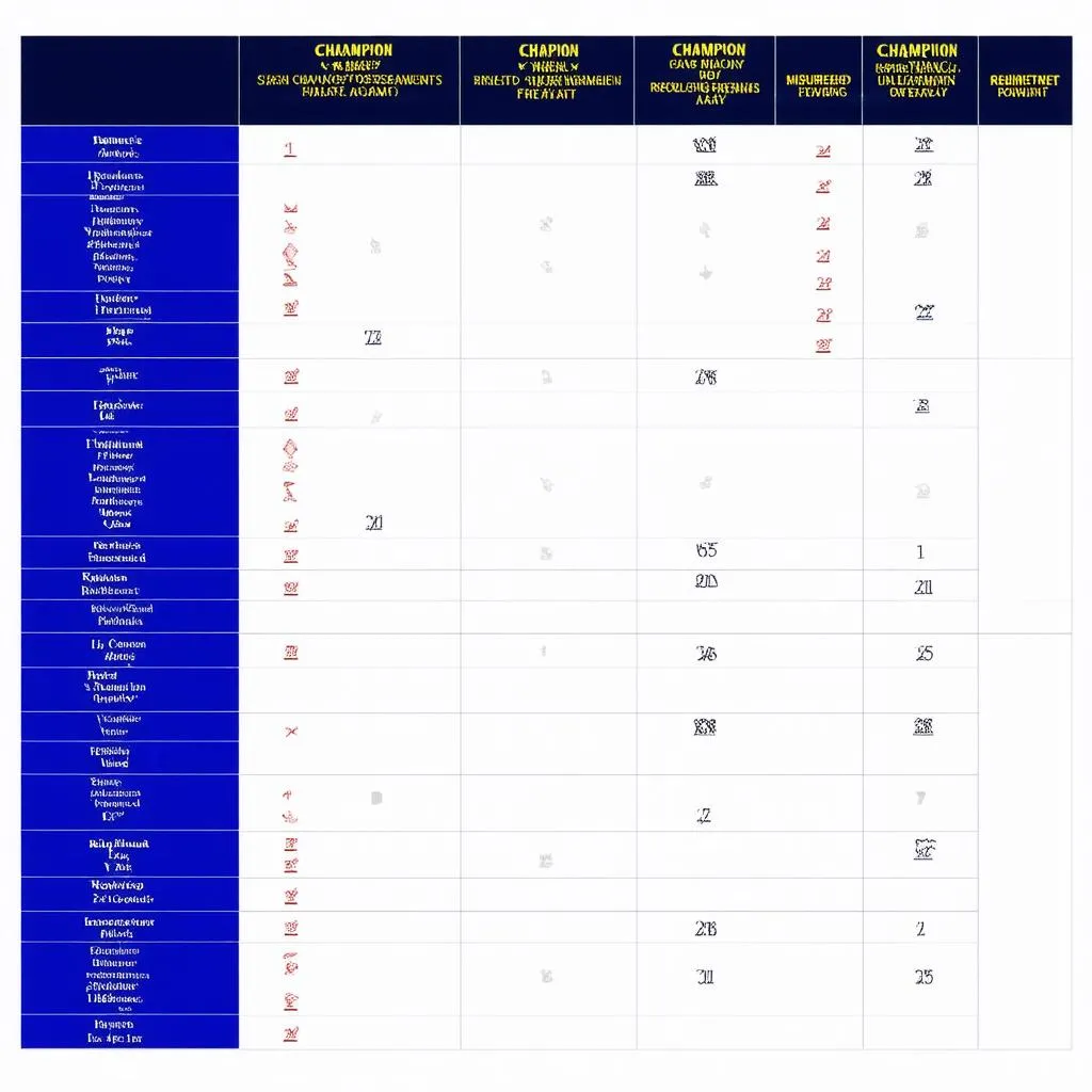 League of Legends Champion Points Ranking