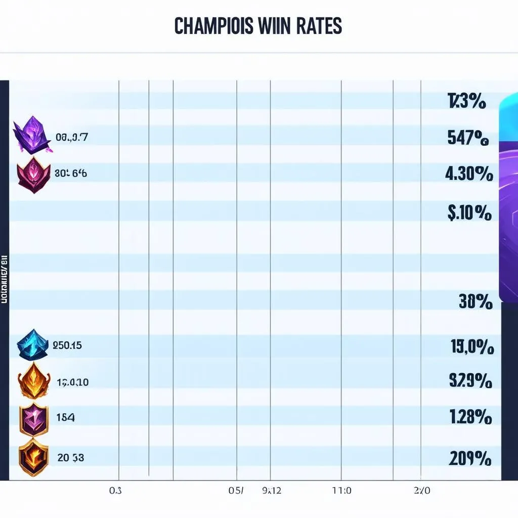 Thống kê win rate tướng LOL