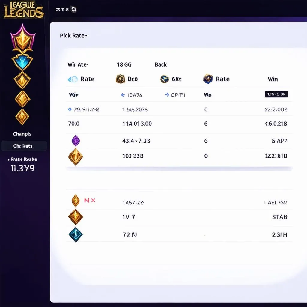 League of Legends .GG Champion Stats