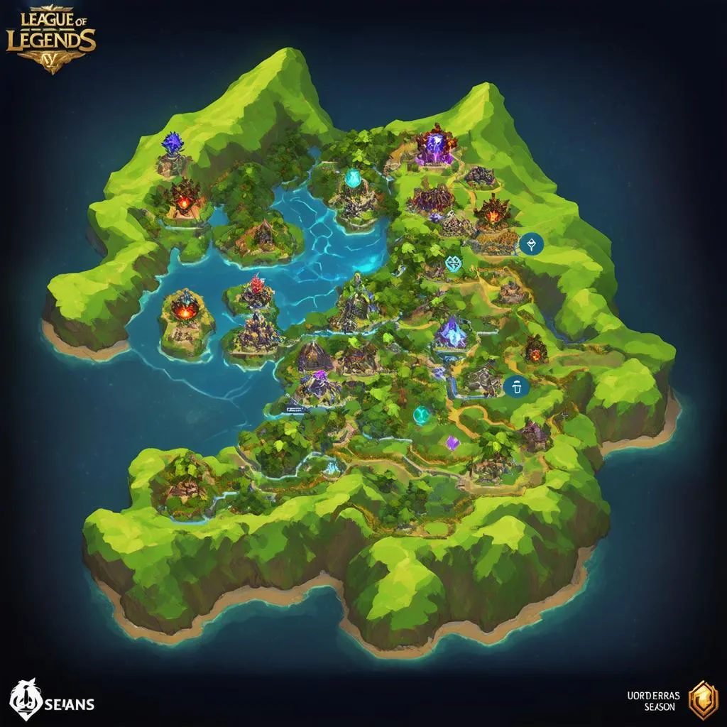 League of Legends season mới - map