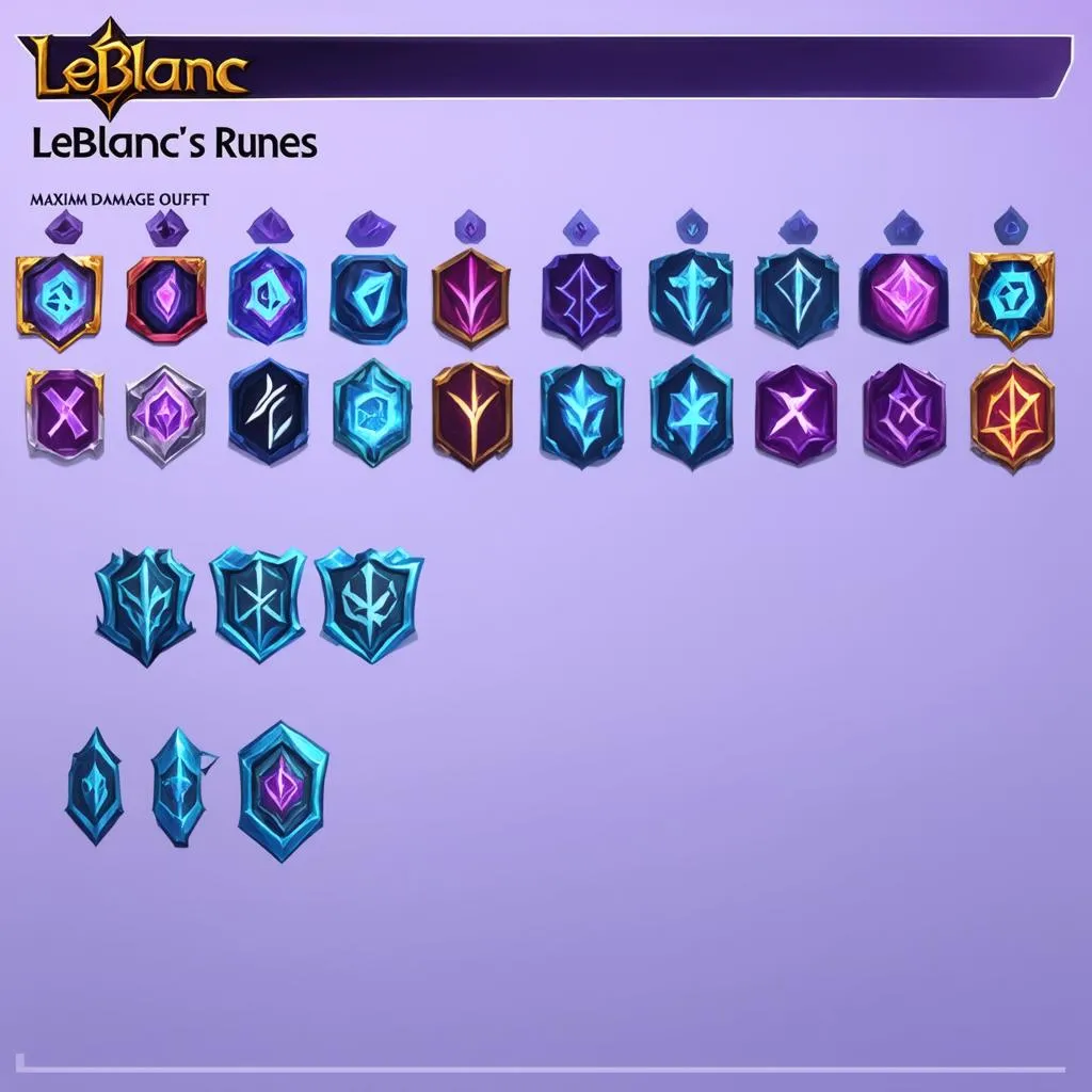 Bảng ngọc LeBlanc Probuilds