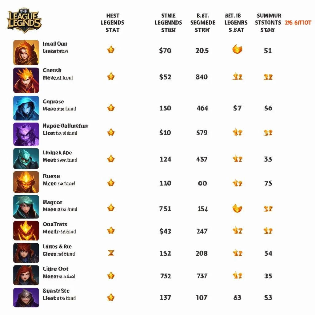 Phân tích Summoner Stats trong LoL