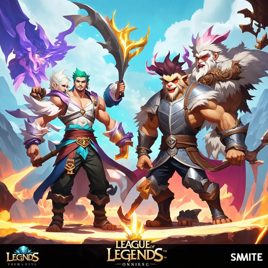 LOL và Smite: Hai tựa game MOBA hàng đầu