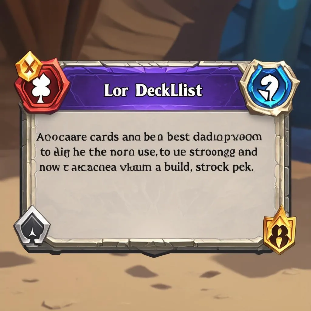 Lor Decklist: Hướng Dẫn Chi Tiết Cho Người Chơi Mới