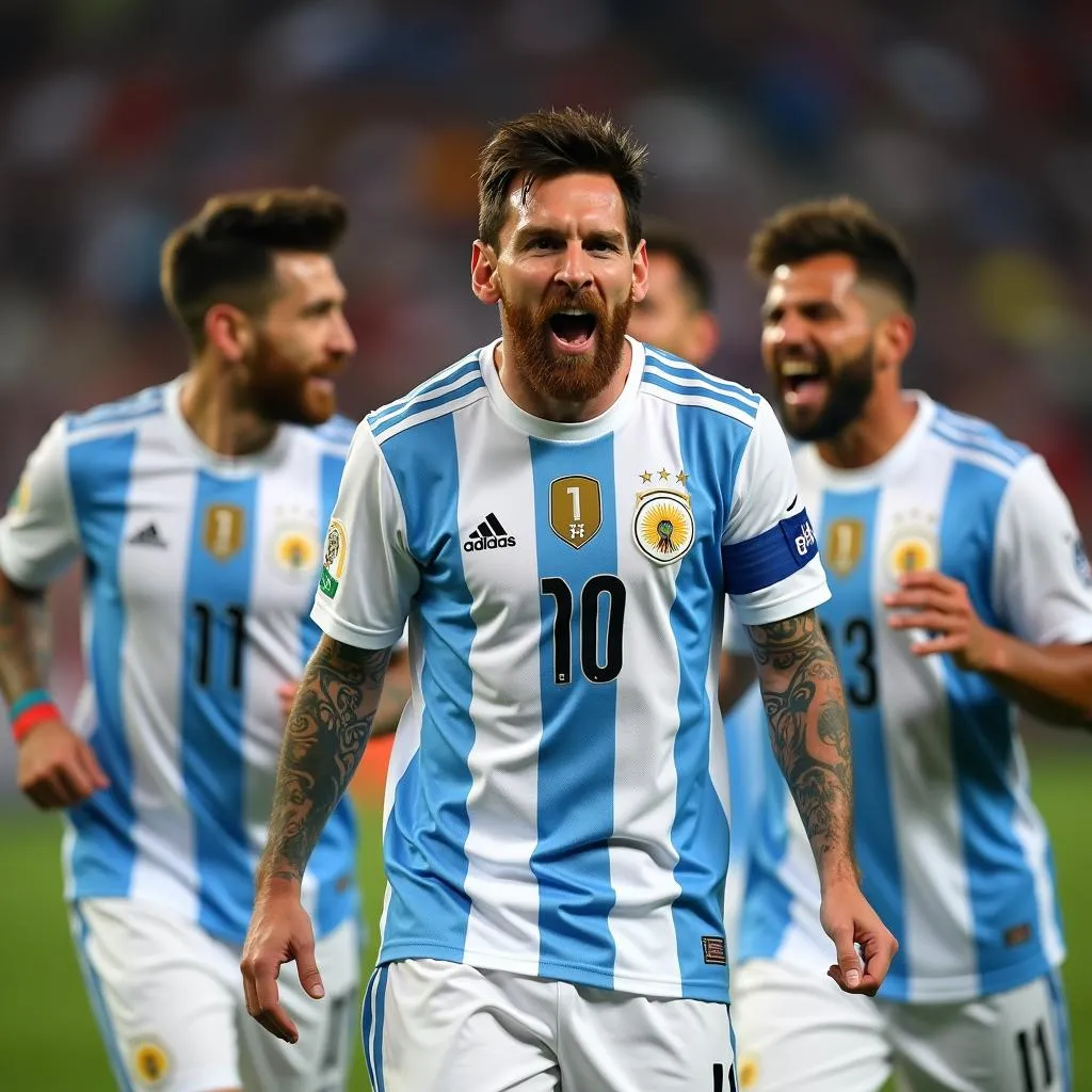 Lionel Messi ghi bàn tại World Cup