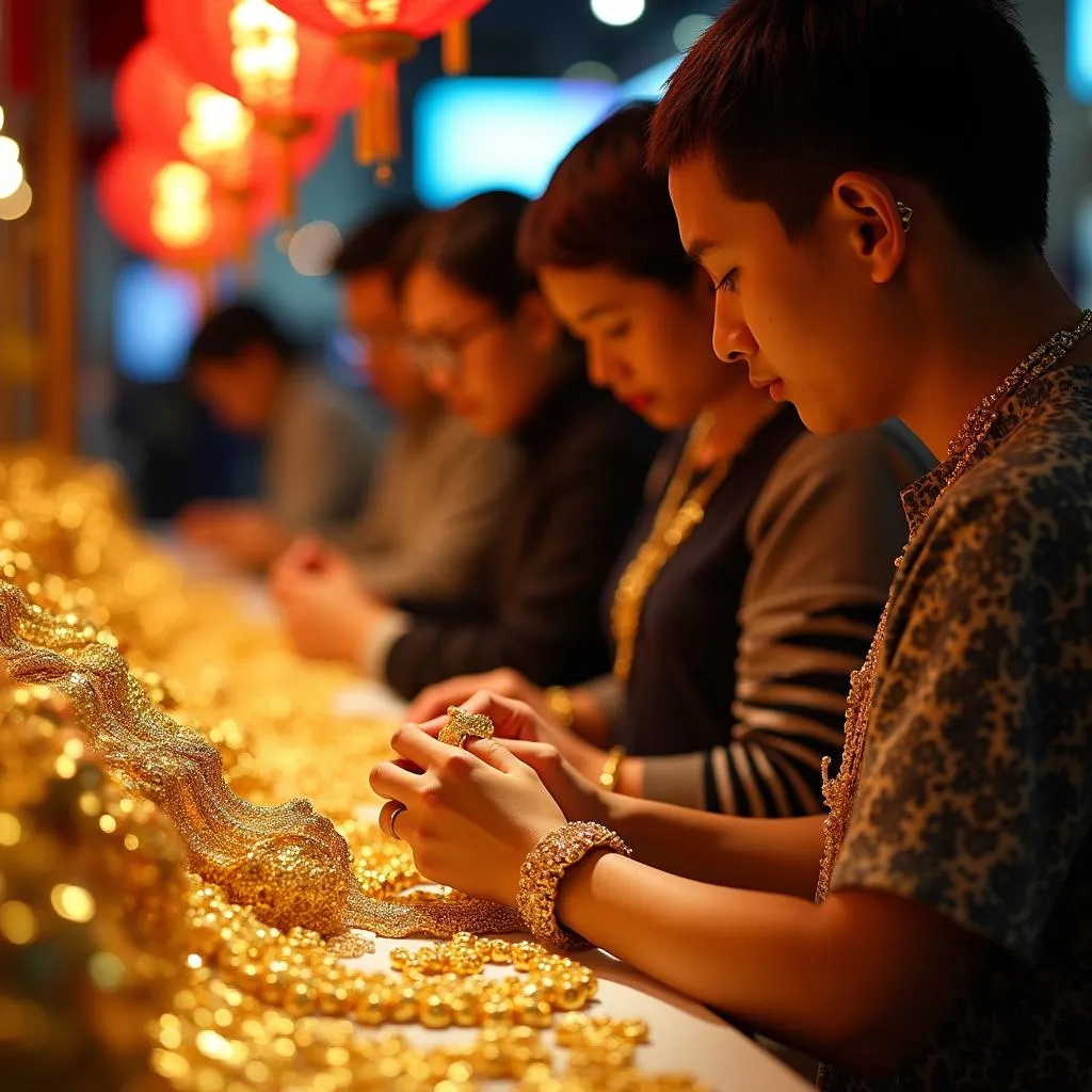 Mua vàng ngày Tết