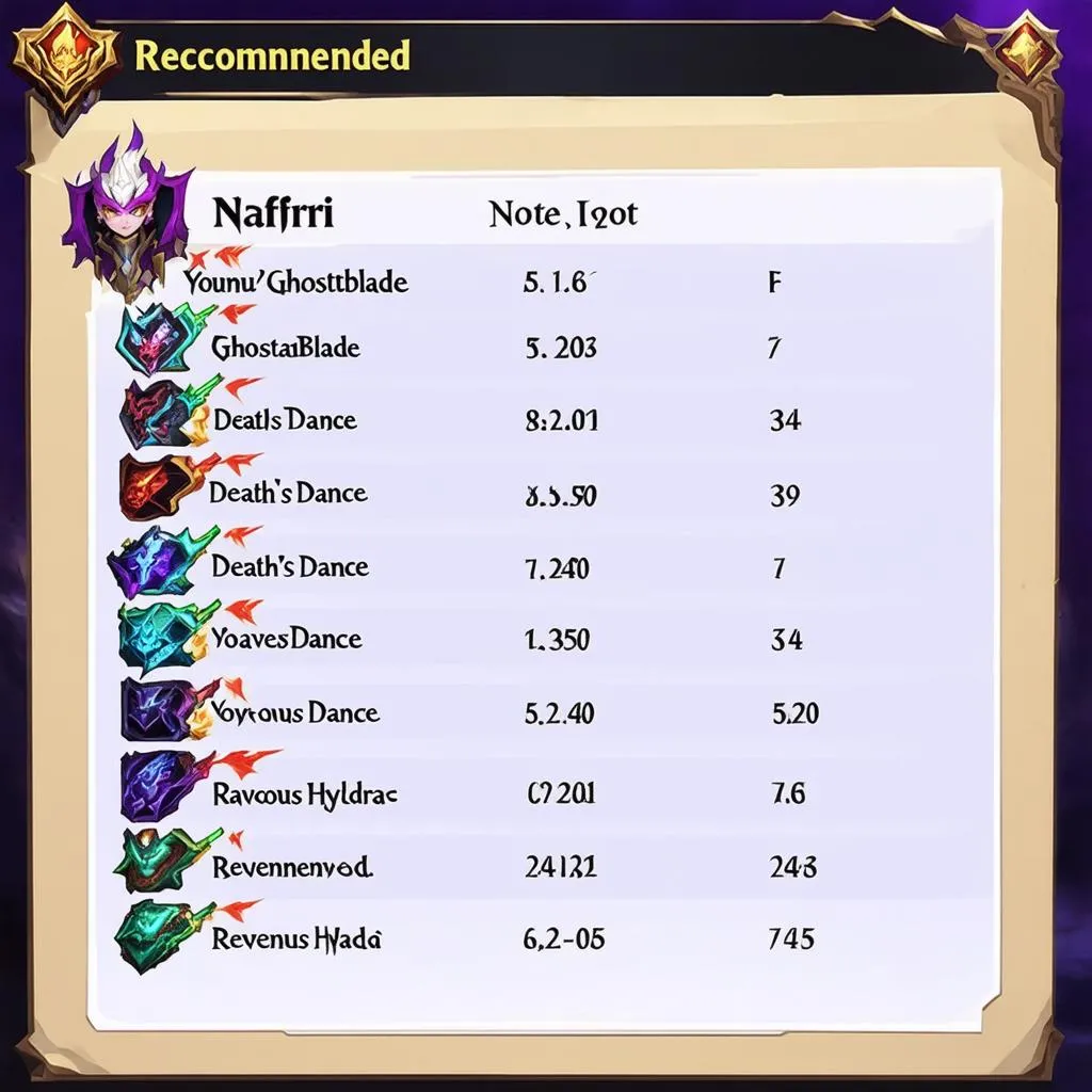 Nafiri OP GG Items