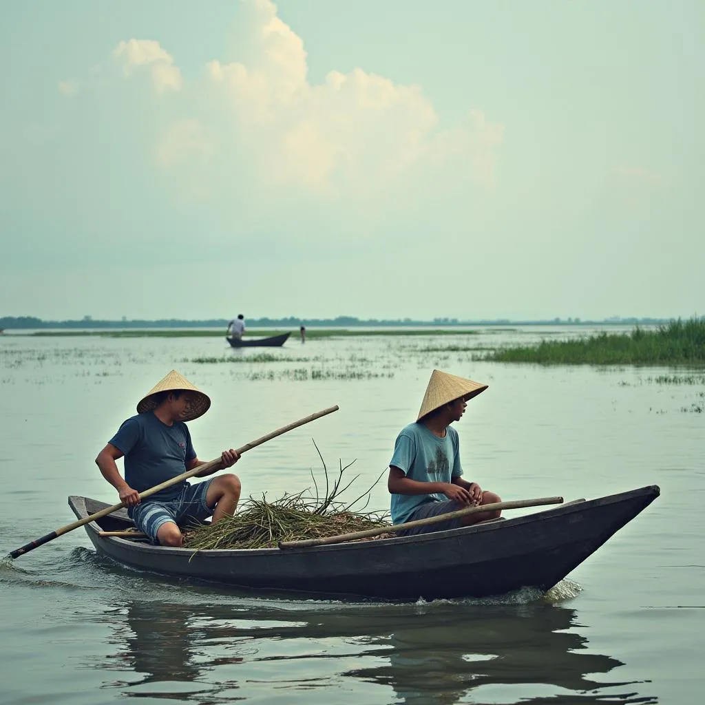 Người dân miền Tây đánh cá