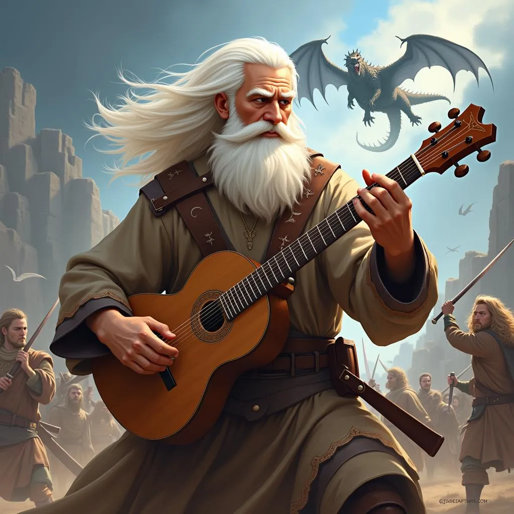 Olaf the Bard chiến đấu