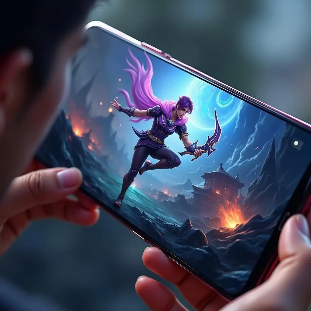 Oppo F9 Pro 128GB chơi Liên Minh Huyền Thoại