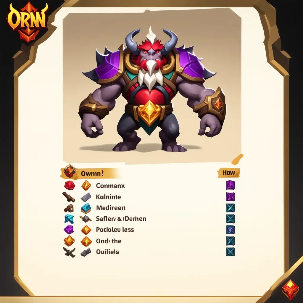 Ornn Item Tier List TFT