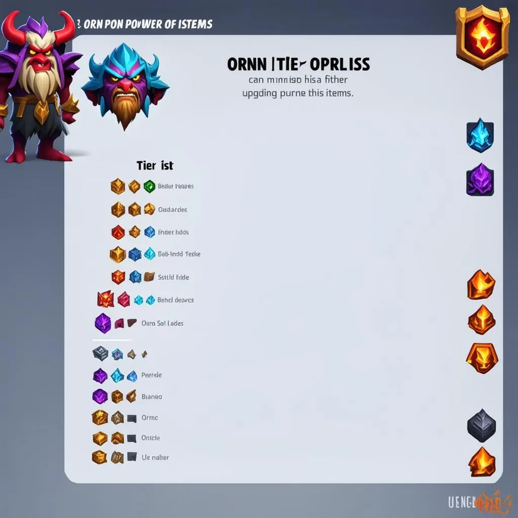 Ornn Item Tier List TFT Upgrades