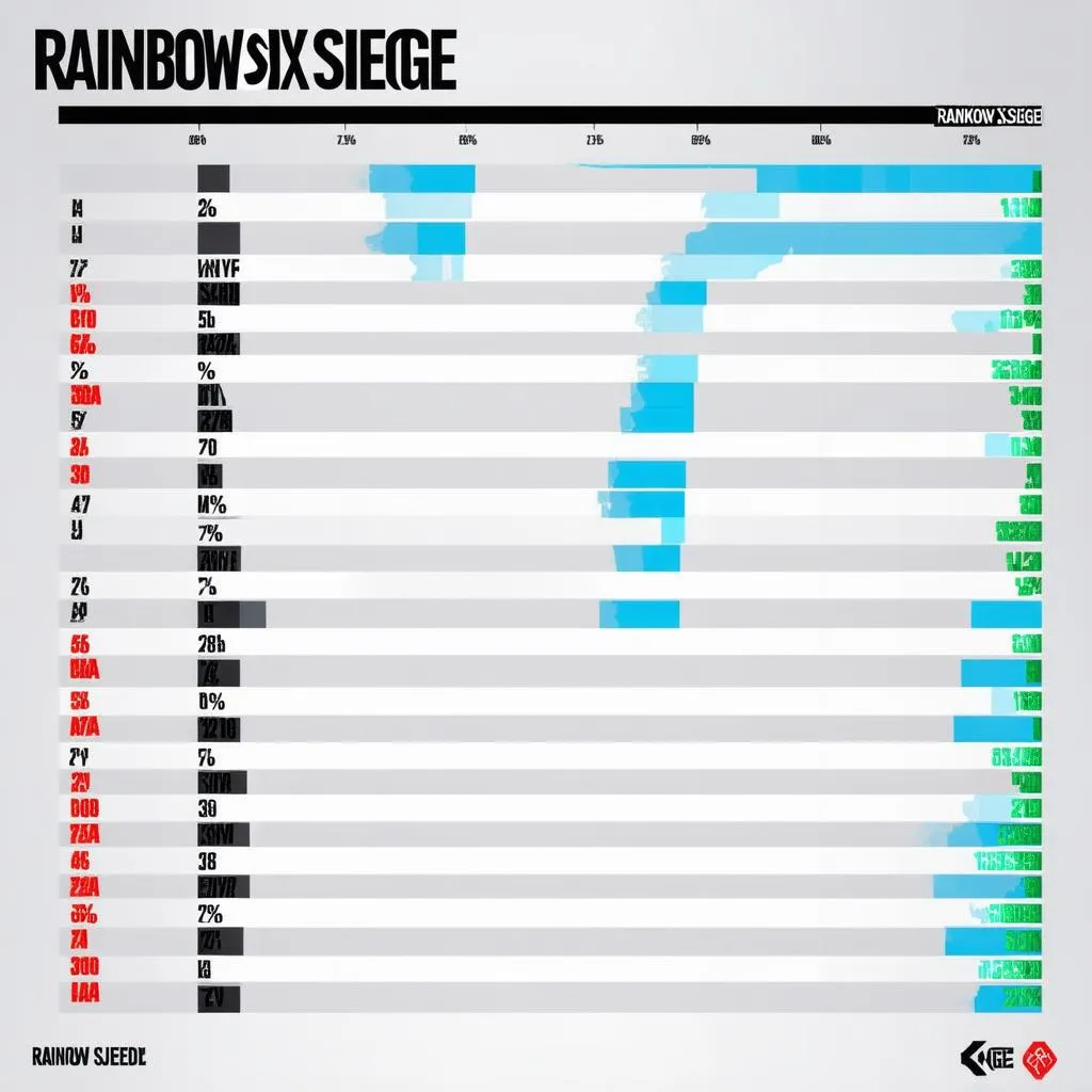 Phân bố rank trong Rainbow Six Siege