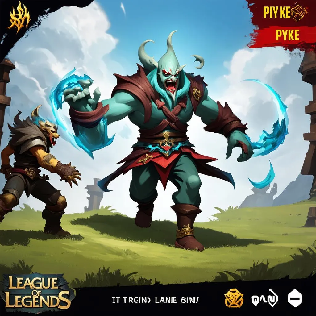 Pyke đi top gank Liên Minh Huyền Thoại