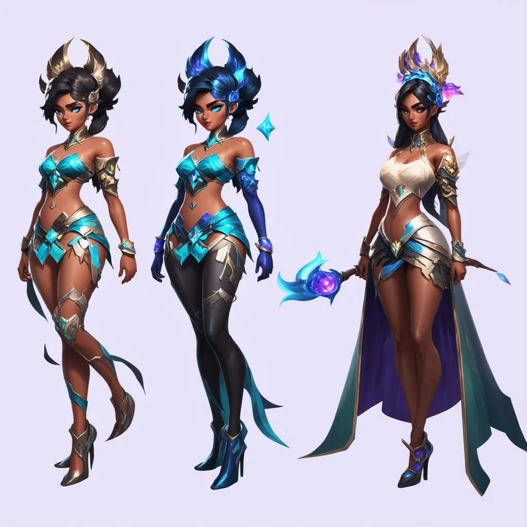 Qiyana and Cassiopeia Skins