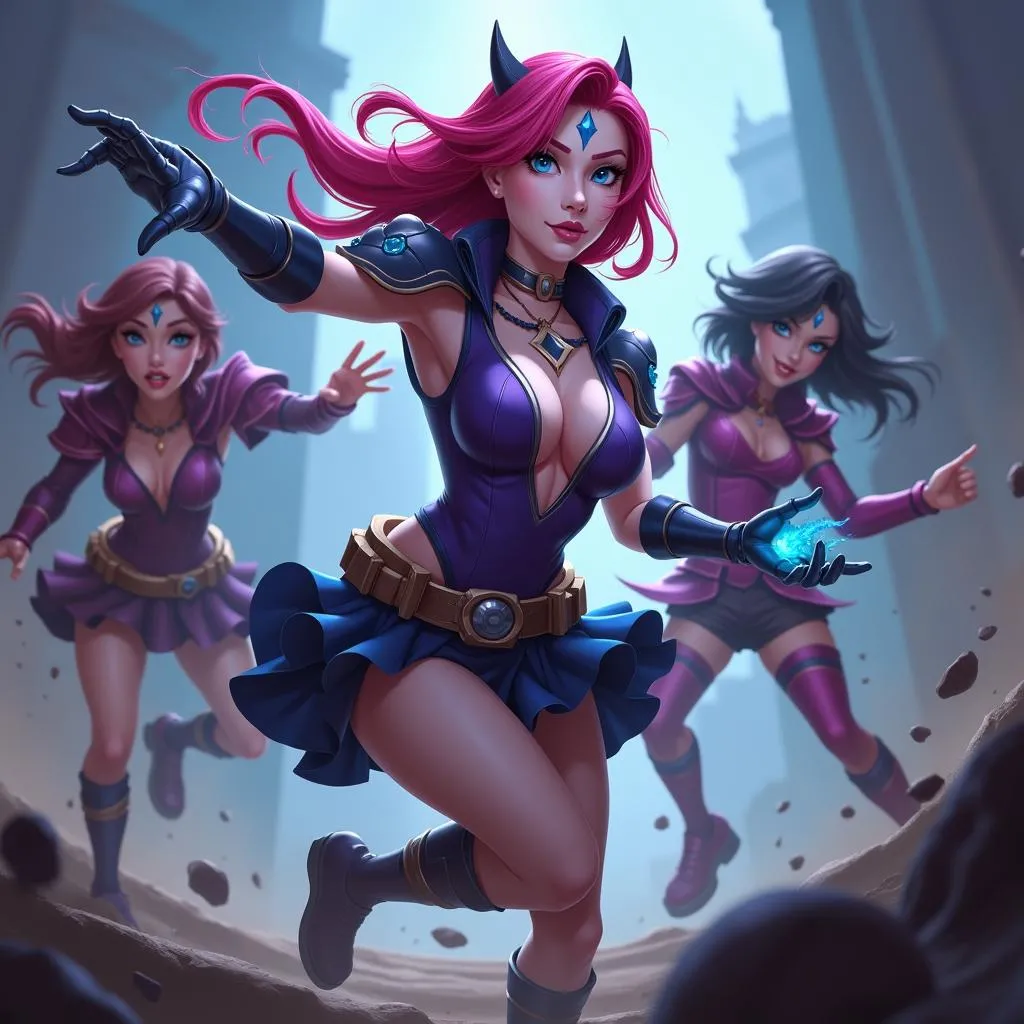 Quinn bị vay bắt bởi Draven và Leona