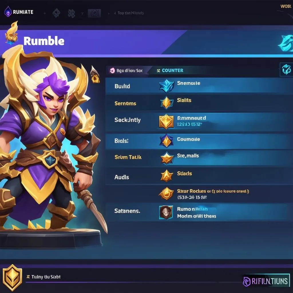 Hướng dẫn khắc chế Rumble