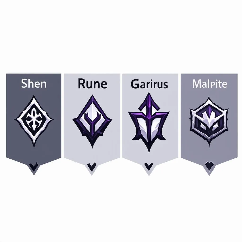 Shen runes compared to Darius, Garen, Malphite