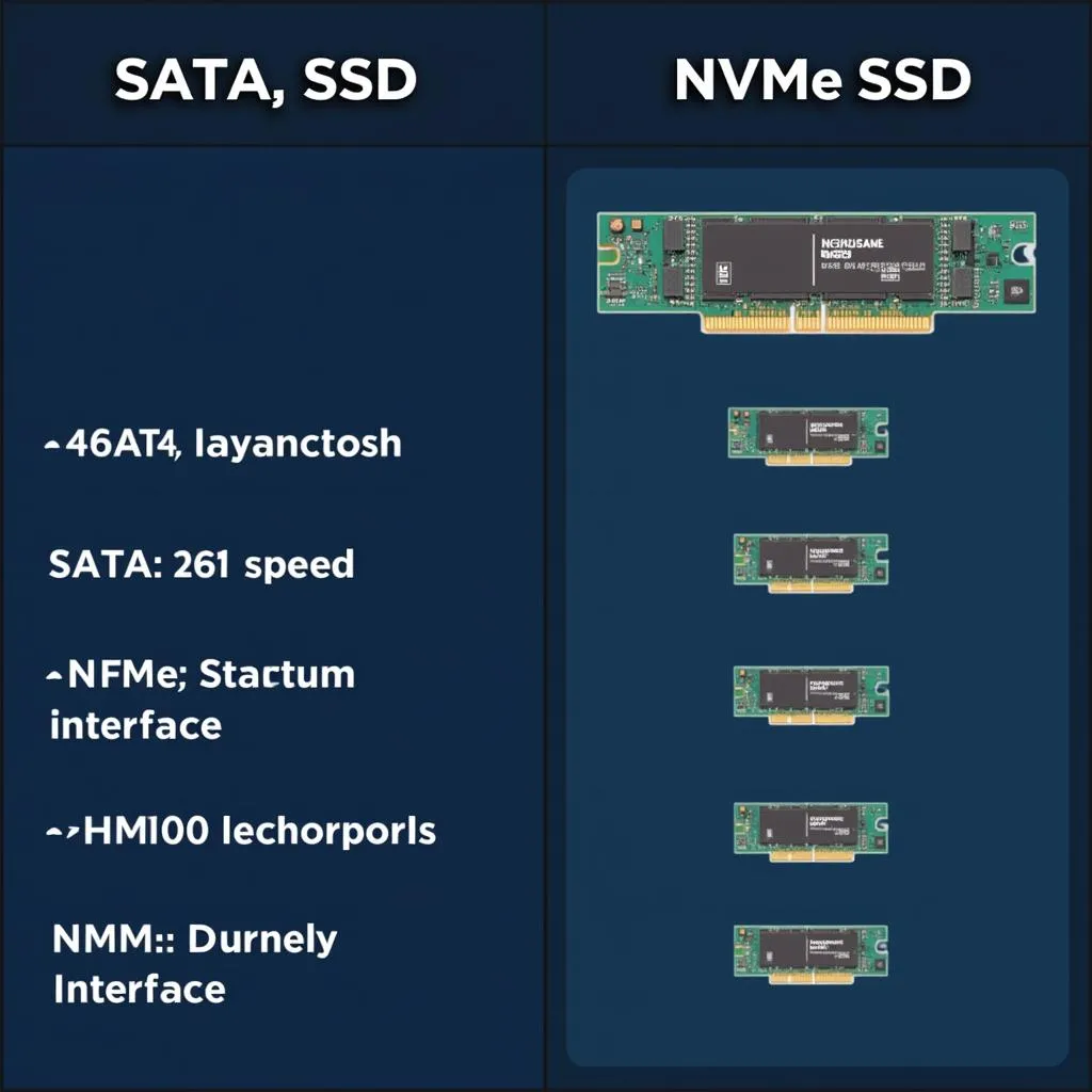 So sánh SSD SATA và SSD NVMe