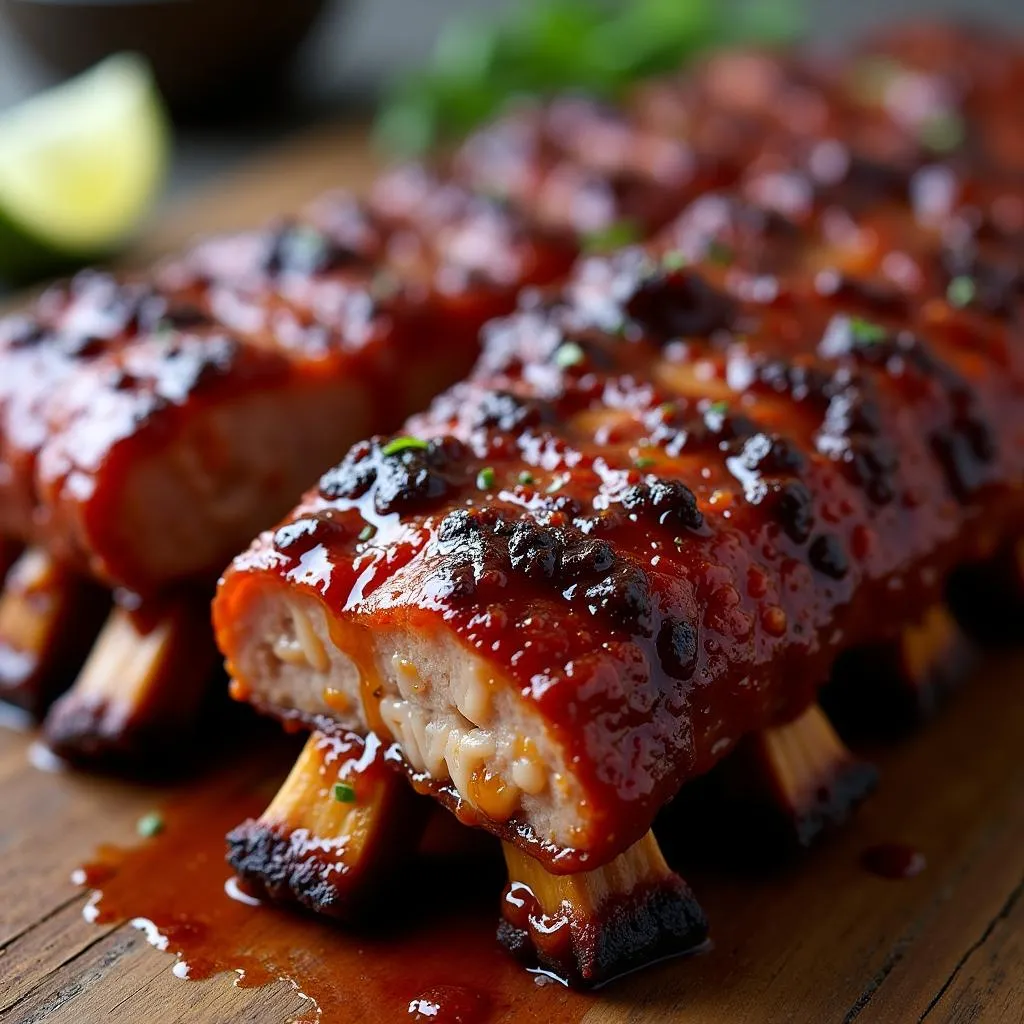 Sườn non nướng BBQ