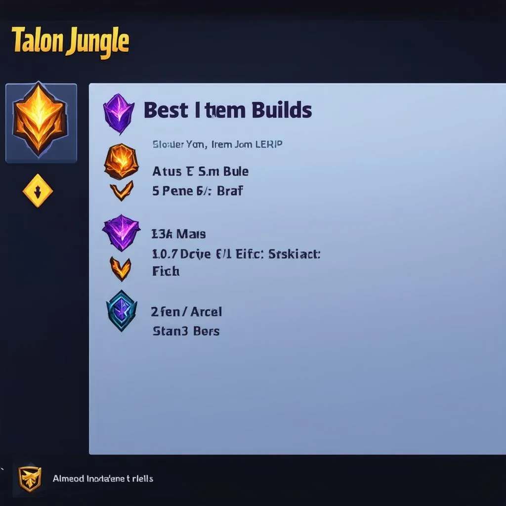 talon jungle build