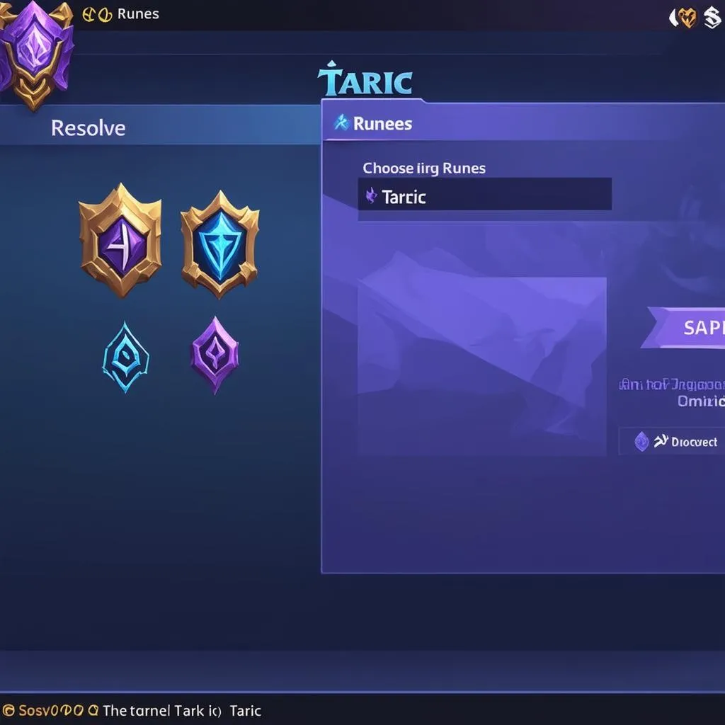 Runes cho Taric