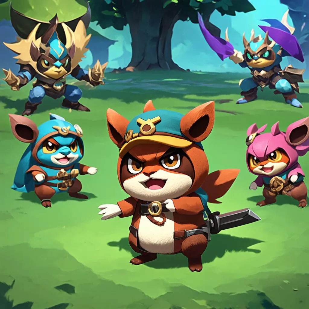 Teemo trong trận đấu Liên Minh Huyền Thoại