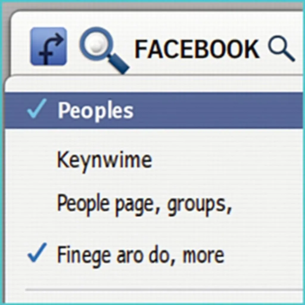 Tìm kiếm trên Facebook