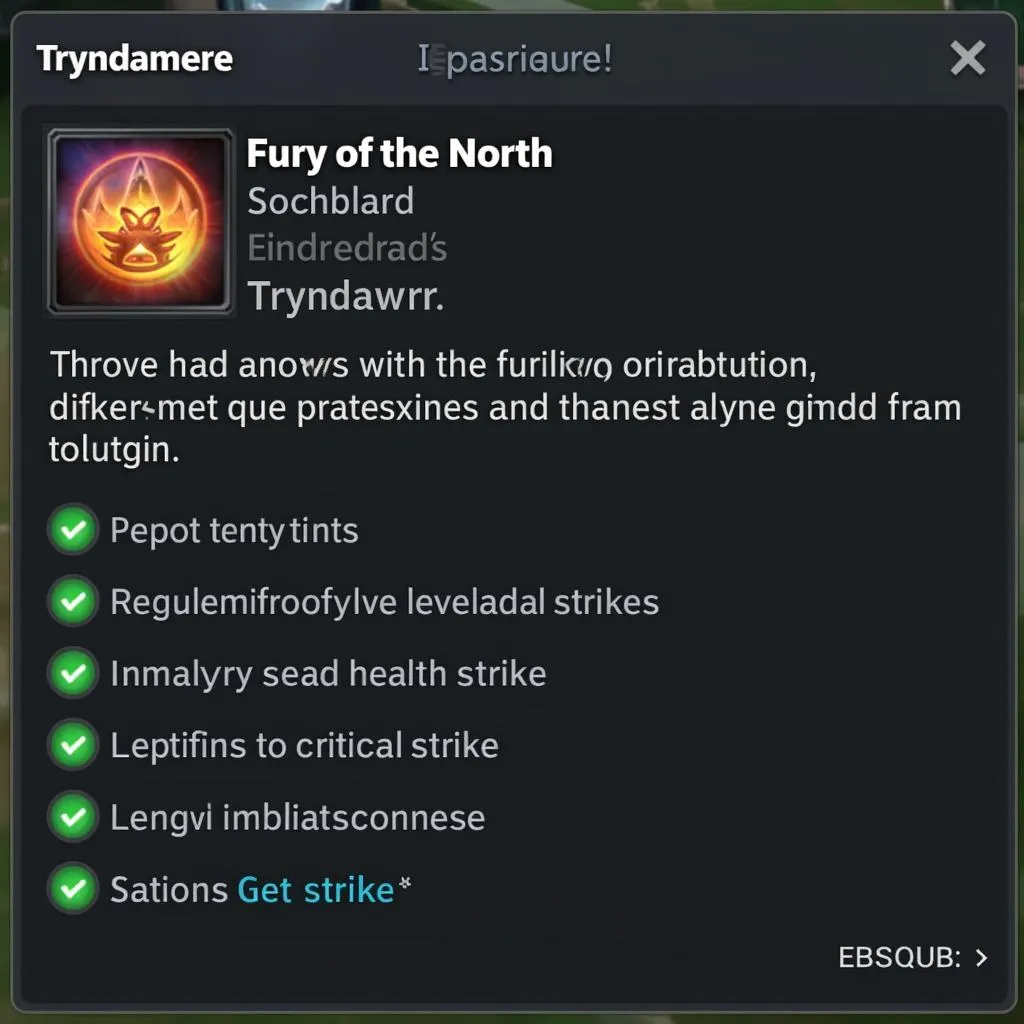 Tryndamere Fury of the North