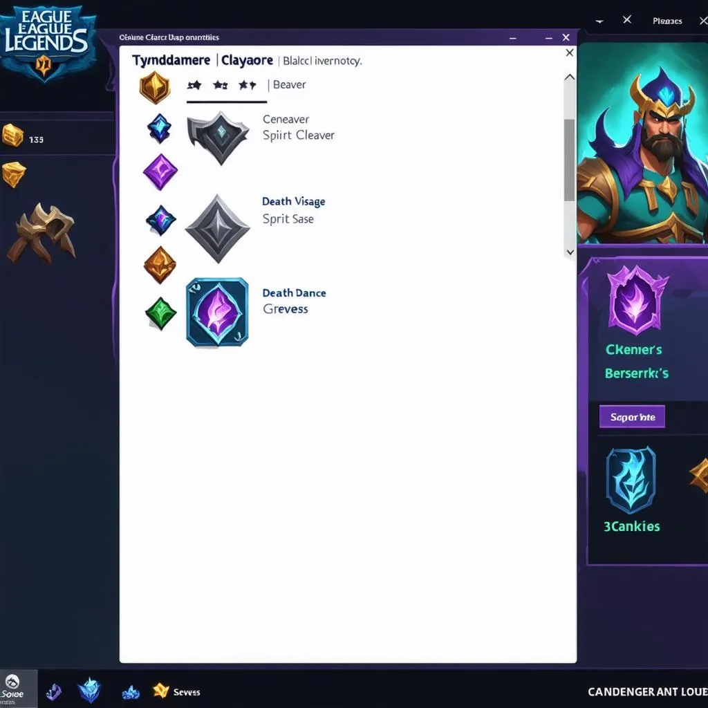 Tryndamere Top Masteries items