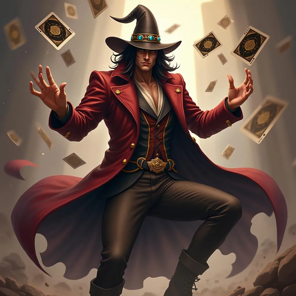 Twisted Fate tung chiêu Q - Phi Bài