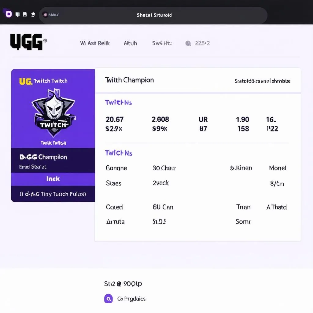 twitch champion stats