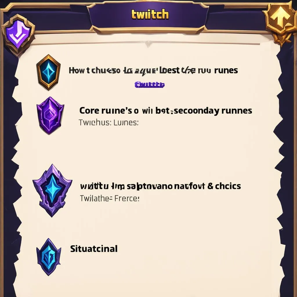 Hướng dẫn rune cho Twitch