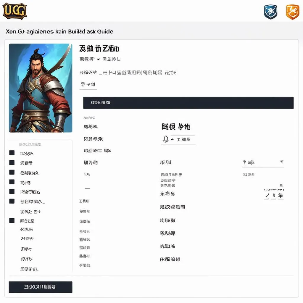 Trang web U.GG Xin Zhao