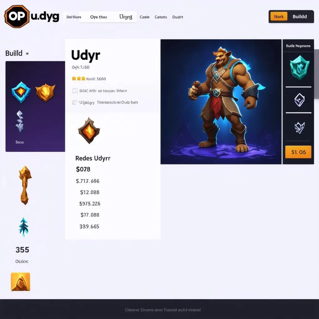 Udyr OP.GG: Trang bị