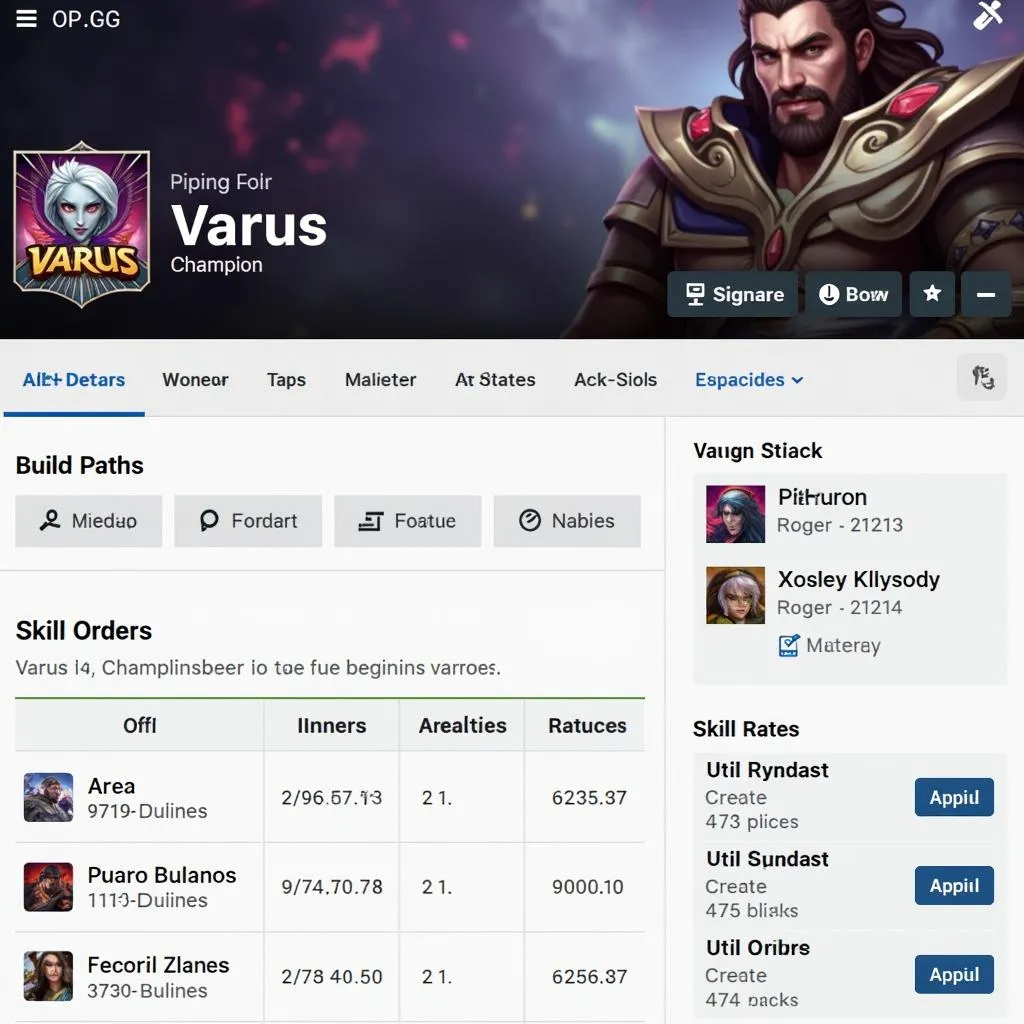 Varus OP.GG: Bí Kíp Lên Đồ và Mẹo Leo Rank Hiệu Quả