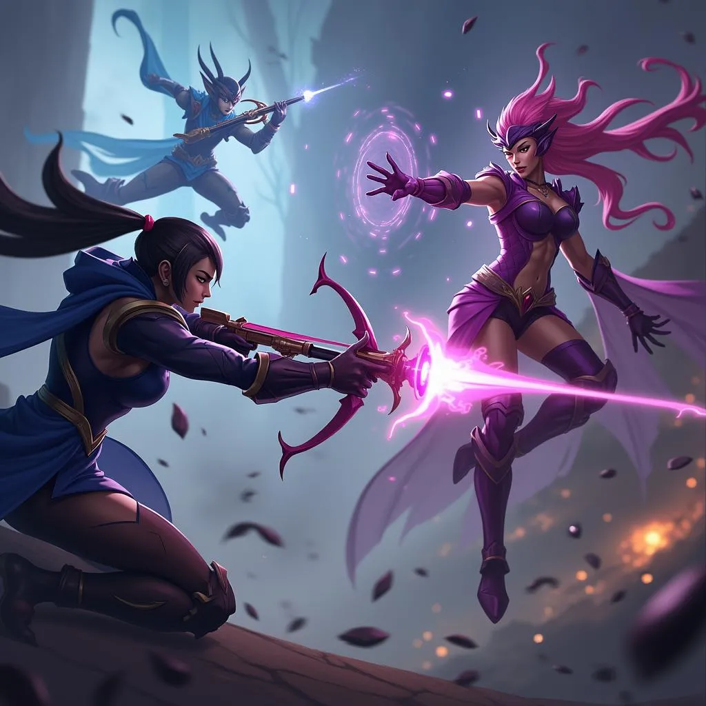 Vayne, Jhin, và Quinn - Xạ thủ đường dưới