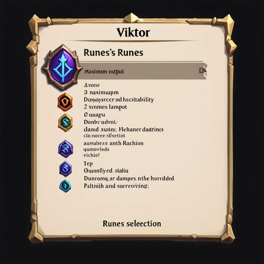 viktor runes